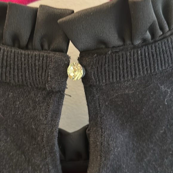 Ted Baker black knit, lace & ribbon sweater - Picture 5 of 8